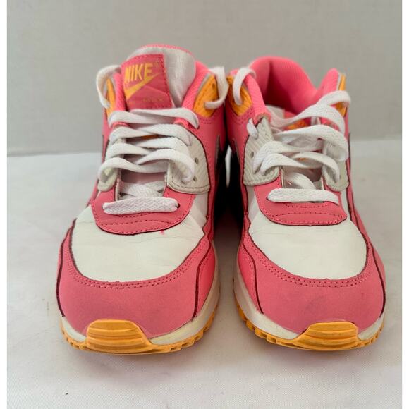 Youth Nike air Max 90 GS pink glow / metallic/Silver Rare Color Size 6.5 Y - Picture 1 of 7